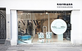 offline vs online launch exhibition Normann Copenhagen Flagship Store